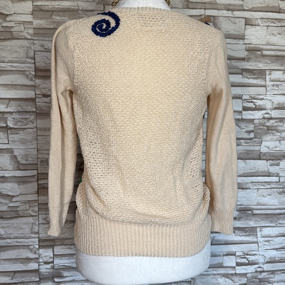 Anthropologie Field Flower Ribboned Rocket Cardigan - Picture 3 of 11